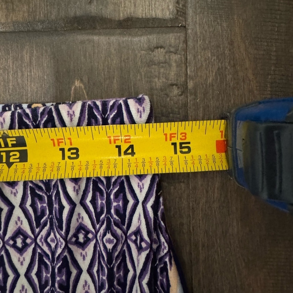 Chico’s Blue White Patchwork Print Maxi Skirt Boho Travel Resort Size 0 fits 4/6 - Picture 11 of 13
